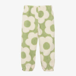 Stella McCartney Kids-بنطلون رياضي فليس شيربا لون أخضر للبنات | Childrensalon Outlet