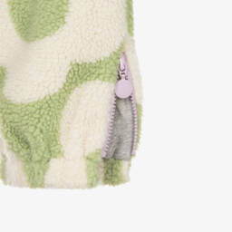 Stella McCartney Kids-بنطلون رياضي فليس شيربا لون أخضر للبنات | Childrensalon Outlet