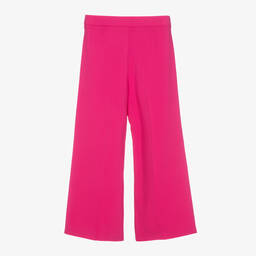 Stella McCartney Kids-Girls Fuchsia Pink Tailored Trousers | Childrensalon Outlet