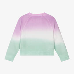 Stella McCartney Kids-Girls Green Cotton Ombré Sweatshirt | Childrensalon Outlet