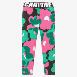 Stella McCartney Kids-Girls Green & Pink Leggings | Childrensalon Outlet