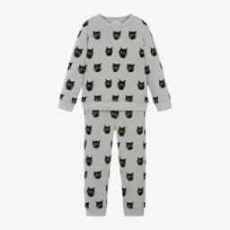 Stella McCartney Kids-Girls Grey Cat Motif Tracksuit | Childrensalon Outlet