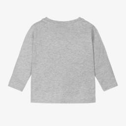 Stella McCartney Kids-Girls Grey Horse Jersey Top | Childrensalon Outlet