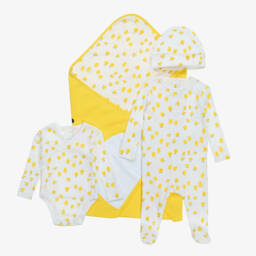 Stella McCartney Kids-Girls Ivory Chick Print Layette Set | Childrensalon Outlet