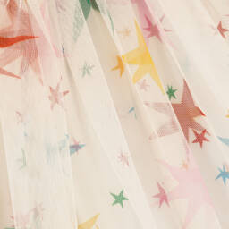Stella McCartney Kids-Girls Ivory Chiffon Star Skirt | Childrensalon Outlet