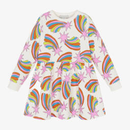 Stella McCartney Kids-Girls Ivory Cosmic Skater Dress | Childrensalon Outlet