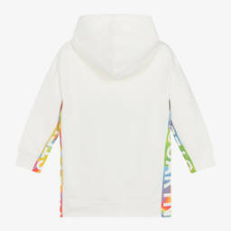 Stella McCartney Kids-Girls Ivory Cotton Hoodie Dress | Childrensalon Outlet