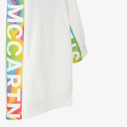 Stella McCartney Kids-Girls Ivory Cotton Hoodie Dress | Childrensalon Outlet
