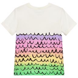 Stella McCartney Kids-Girls Ivory Cotton T-Shirt | Childrensalon Outlet