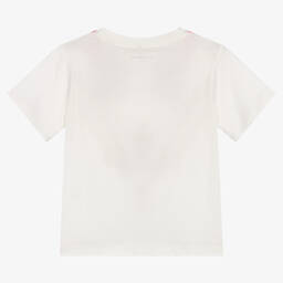 Stella McCartney Kids-Girls Ivory Cotton T-Shirt | Childrensalon Outlet