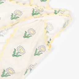 Stella McCartney Kids-بلوزة قطنية عاجية بنقشة زهور للبنات | Childrensalon Outlet