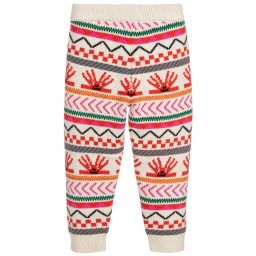 Stella McCartney Kids Christmas Capsule-Girls Ivory Knitted Trousers | Childrensalon Outlet