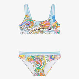 Stella McCartney Kids-Girls Ivory Love to Dream Bikini | Childrensalon Outlet