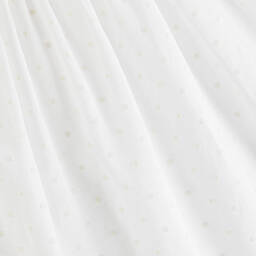 Stella McCartney Kids-Girls Ivory Shirred Cotton Voile Dress | Childrensalon Outlet