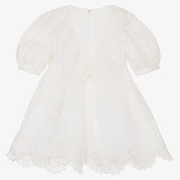 Stella McCartney Kids-Кремовое шелковое платье | Childrensalon Outlet