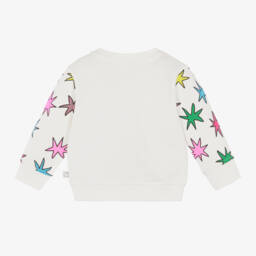 Stella McCartney Kids-Girls Ivory Starry Sweatshirt | Childrensalon Outlet