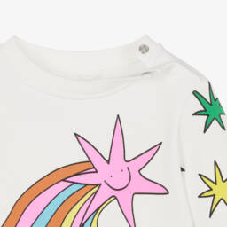 Stella McCartney Kids-Girls Ivory Starry Sweatshirt | Childrensalon Outlet