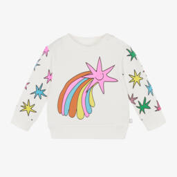 Stella McCartney Kids-Girls Ivory Starry Sweatshirt | Childrensalon Outlet