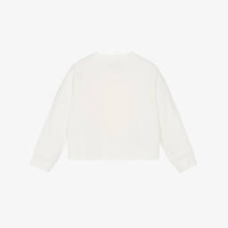 Stella McCartney Kids-Girls Ivory & Sunshine Logo Sweatshirt | Childrensalon Outlet
