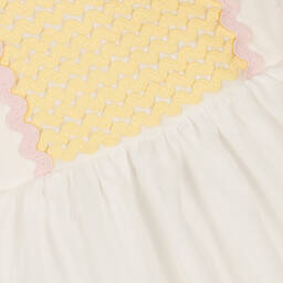 Stella McCartney Kids-Кремово-желтое платье из органзы | Childrensalon Outlet