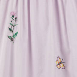 Stella McCartney Kids-Girls Lavender Cotton Floral Dress | Childrensalon Outlet