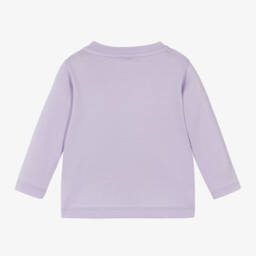 Stella McCartney Kids-Girls Lavender Organic Cotton Tee | Childrensalon Outlet