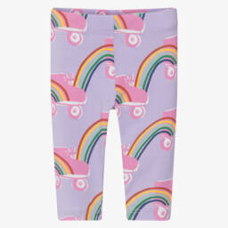 Stella McCartney Kids-Girls Lavender Whimsy Print Leggings | Childrensalon Outlet