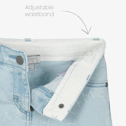 Stella McCartney Kids-Girls Light Blue Denim Skirt | Childrensalon Outlet