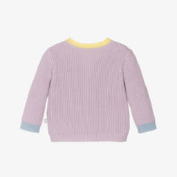 Stella McCartney Kids-كارديغان قطن نقي بلون أرجواني للبنات | Childrensalon Outlet