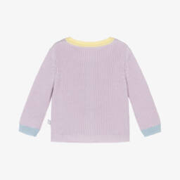 Stella McCartney Kids-كارديغان قطن نقي بلون أرجواني للبنات | Childrensalon Outlet