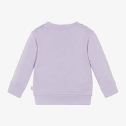 Stella McCartney Kids-سويتشيرت بطبعة ورود قطن عضوي لون بنفسجي للبنات | Childrensalon Outlet