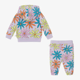 Stella McCartney Kids-Girls Lilac Floral Jersey Set | Childrensalon Outlet