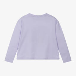Stella McCartney Kids-Girls Lilac Organic Cotton Tee | Childrensalon Outlet