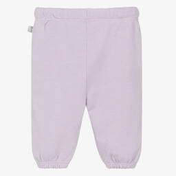 Stella McCartney Kids-Сиреневые хлопковые джоггеры с ракушками | Childrensalon Outlet