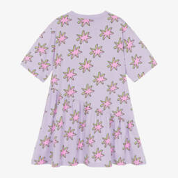 Stella McCartney Kids-Girls Lilac Starry Cotton Dress | Childrensalon Outlet