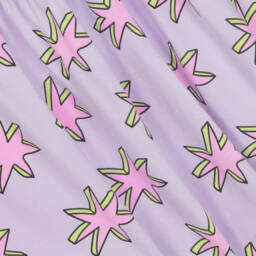 Stella McCartney Kids-Girls Lilac Starry Cotton Dress | Childrensalon Outlet