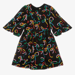 Stella McCartney Kids-Girls Multicolour Bow Pattern Dress | Childrensalon Outlet