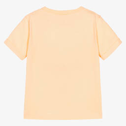Stella McCartney Kids-Оранжевая футболка с рисунком | Childrensalon Outlet