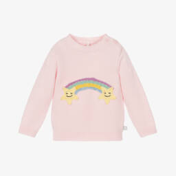 Stella McCartney Kids-Girls Pastel Cotton Sweater | Childrensalon Outlet