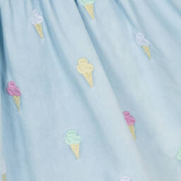 Stella McCartney Kids-فستان شامبراي بآيس كريم بألوان الباستيل للبنات | Childrensalon Outlet