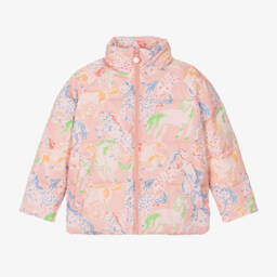 Stella McCartney Kids-Girls Pastel Pony Puffer Coat | Childrensalon Outlet