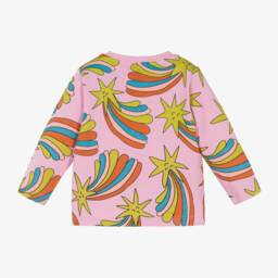 Stella McCartney Kids-Girls Pastel Starry Cotton Tee | Childrensalon Outlet
