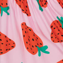 Stella McCartney Kids-Girls Pink Berry Pattern Flutter Dress | Childrensalon Outlet