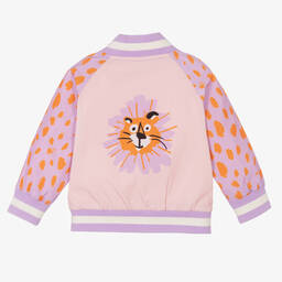 Stella McCartney Kids-Розовая куртка-бомбер с кошкой | Childrensalon Outlet