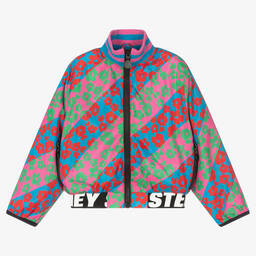 Stella McCartney Kids-Girls Pink & Blue Zip-Up Jacket | Childrensalon Outlet