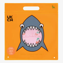 Stella McCartney Kids-بكيني بطبعة كرز وكشكش لون زهري (UPF50+) | Childrensalon Outlet