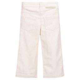 Stella McCartney Kids-Girls Pink Corduroy Trousers  | Childrensalon Outlet