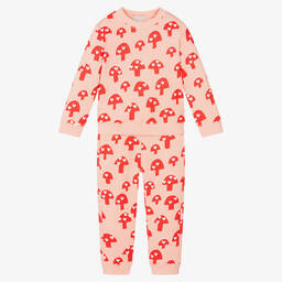 Stella McCartney Kids-Girls Pink Cotton Tracksuit | Childrensalon Outlet