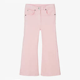 Stella McCartney Kids-Girls Pink Denim Flare Jeans | Childrensalon Outlet
