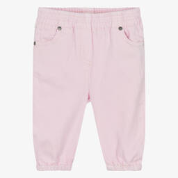 Stella McCartney Kids-Розовые джинсовые джоггеры с ракушками для девочек | Childrensalon Outlet